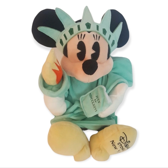 Disney Toys Disney Store New York Minnie Mouse Statue Of Liberty 4 Stuffed Plush Poshmark